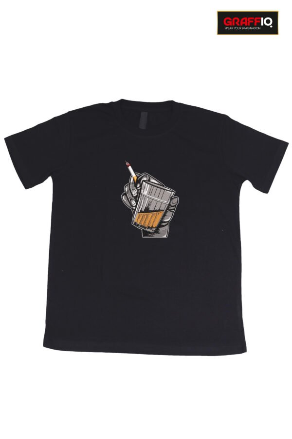 GRAFFIQ CRAZY EMBROIDERY OVERSIZED T-SHIRT (DROP SHOULDER) - ENERGY