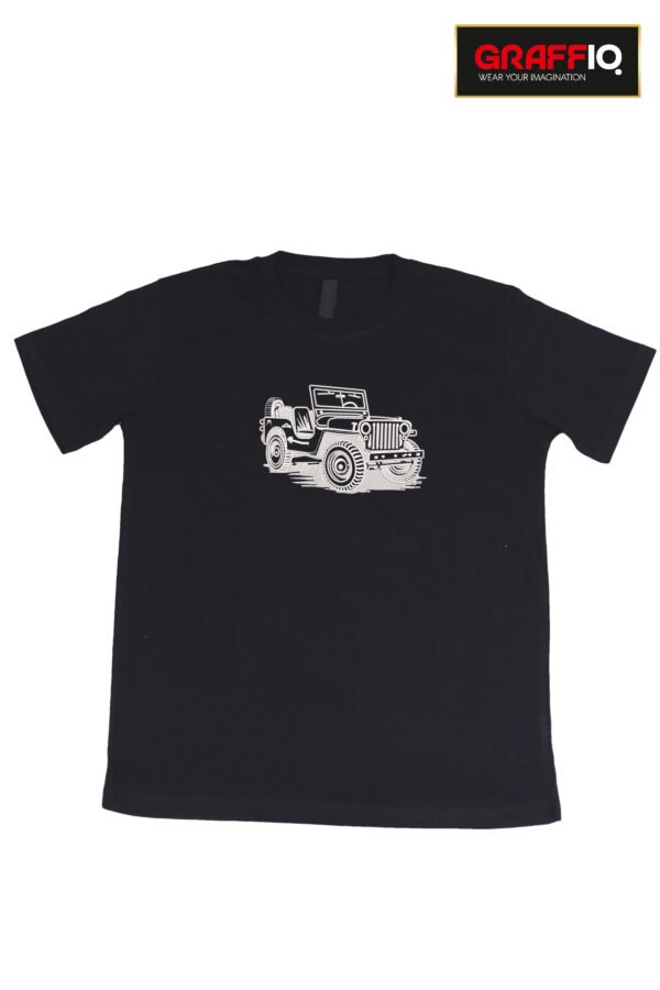 GRAFFIQ CRAZY EMBROIDERY T-SHIRT - JEEP