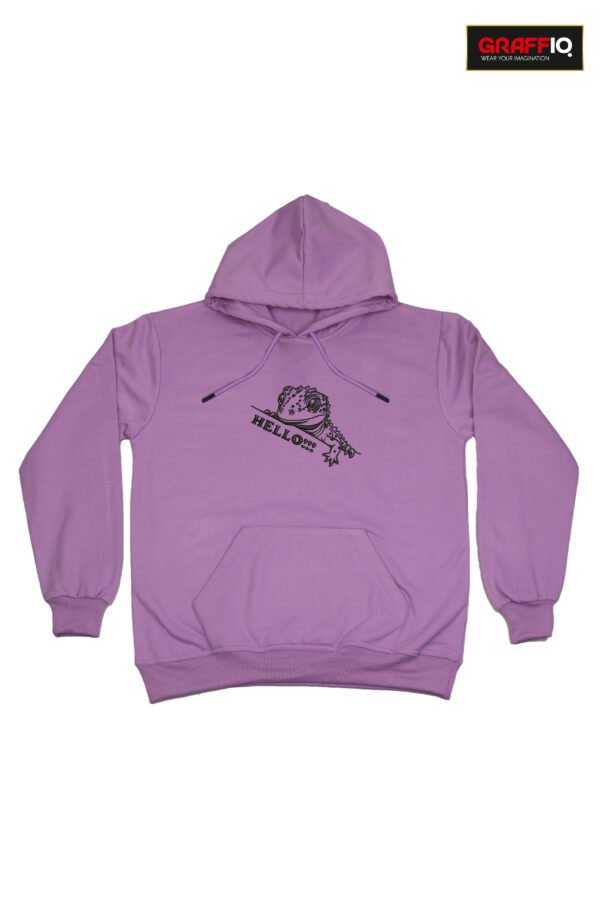 GRAFFIQ CRAZY EMBROIDERY HOODIE - LIZARD