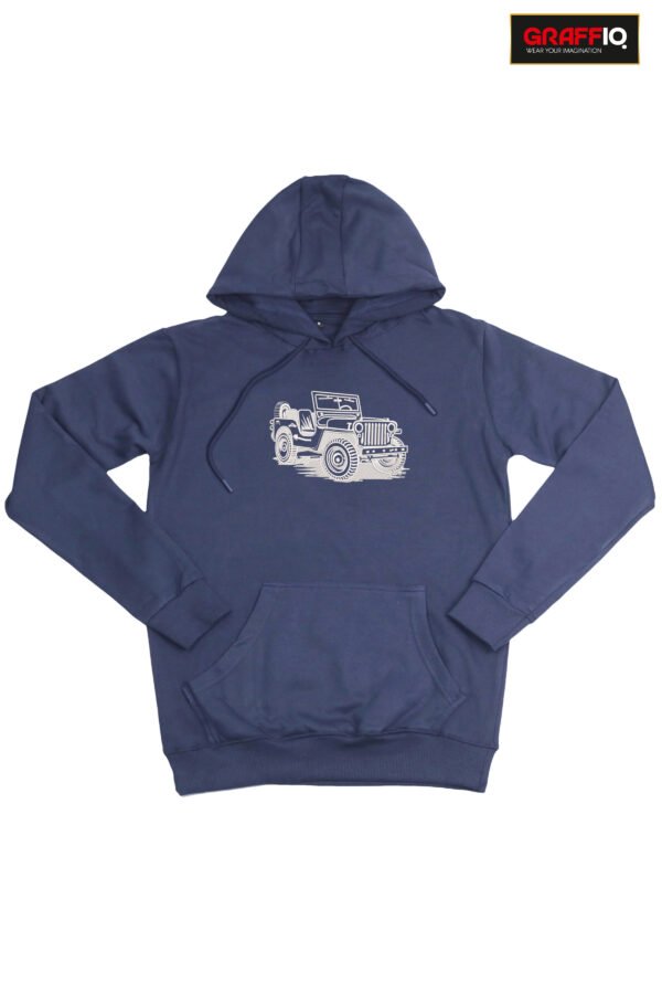 GRAFFIQ CRAZY EMBROIDERY HOODIE - JEEP