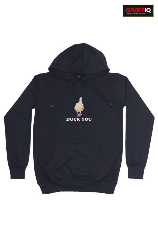 GRAFFIQ CRAZY EMBROIDERY HOODIE - DUCK